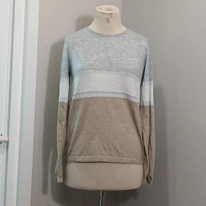 #46 Gray and Tan Sweater